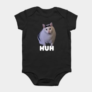 Huh Cat Meme Baby Bodysuit